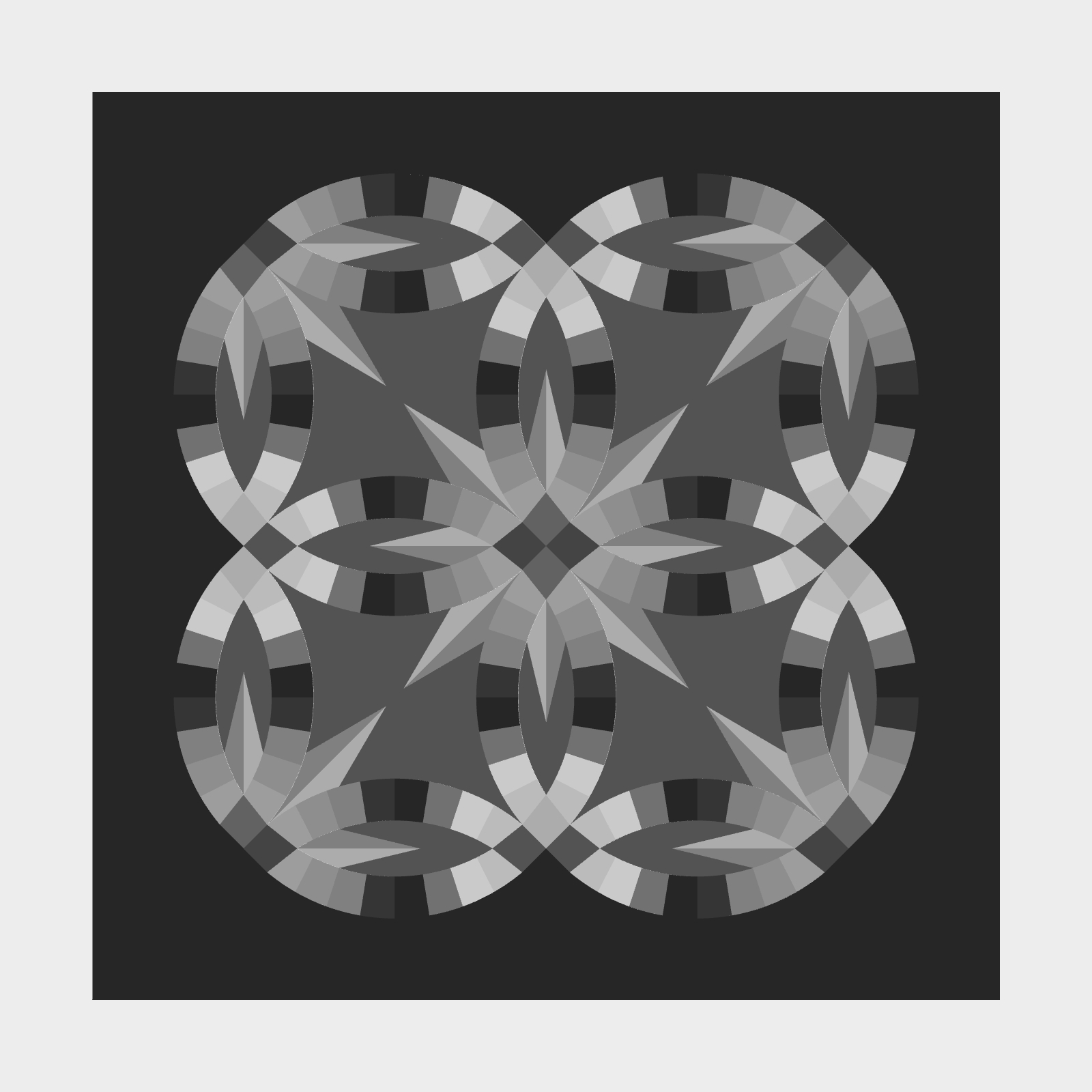 Wedding Star Table Topper with Square Border Blank Template