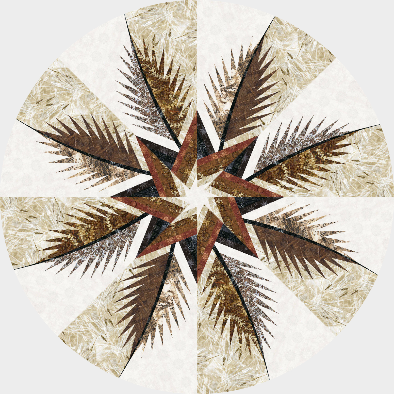 Prickly Pinecones Tree Skirt