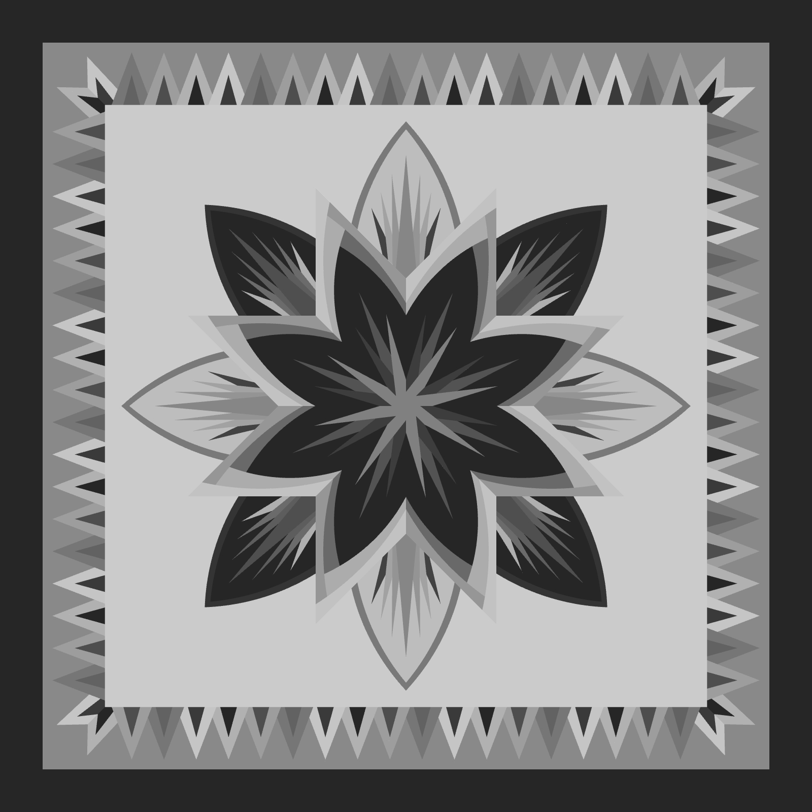 Water Lily Blank Template