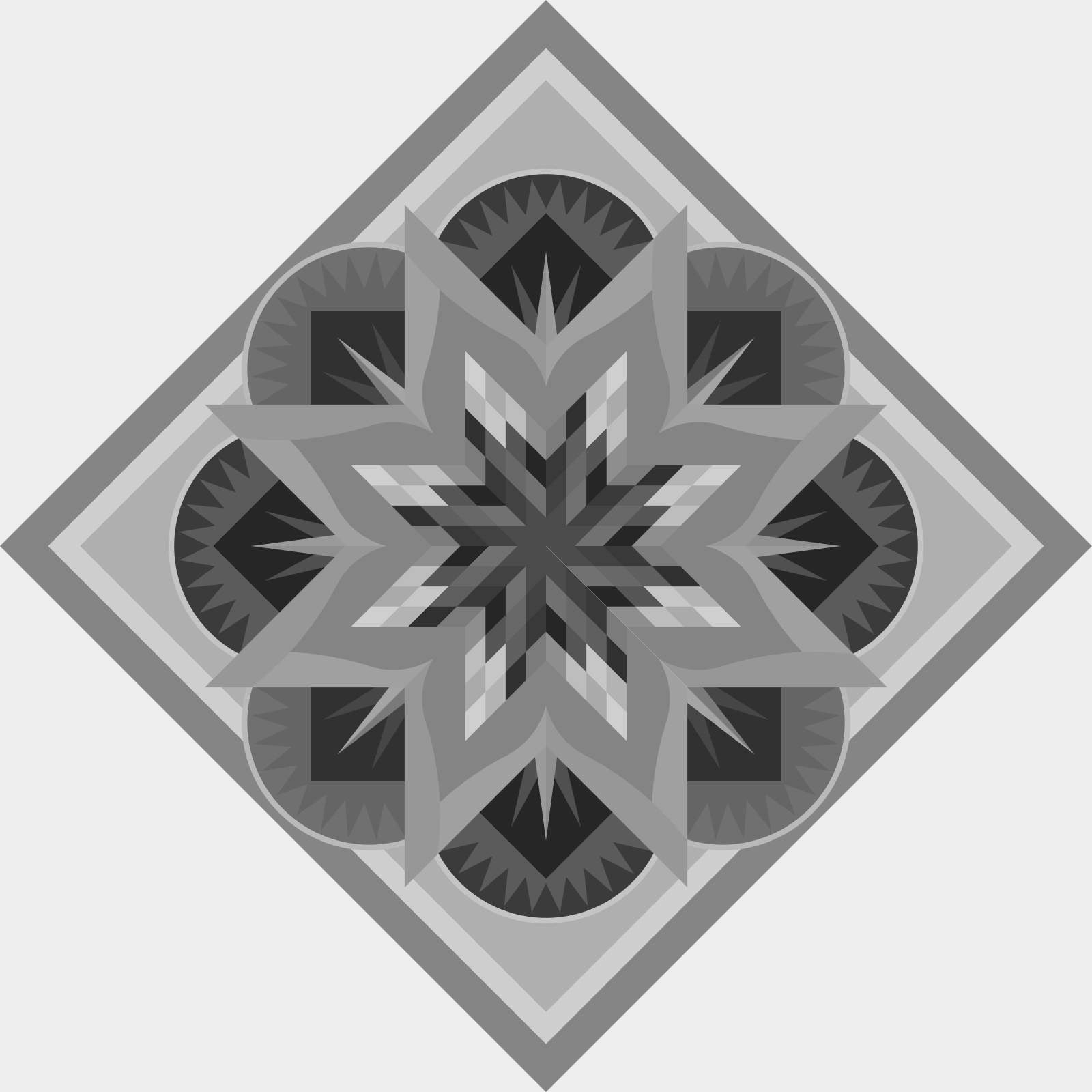 Sandstone Spires Queen Flip 97 in square Blank Template