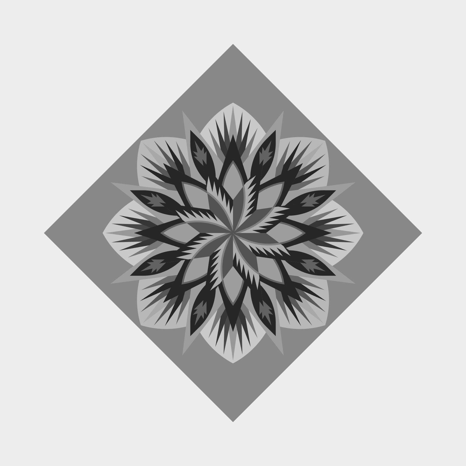 Star of Fire Blank Queen Template