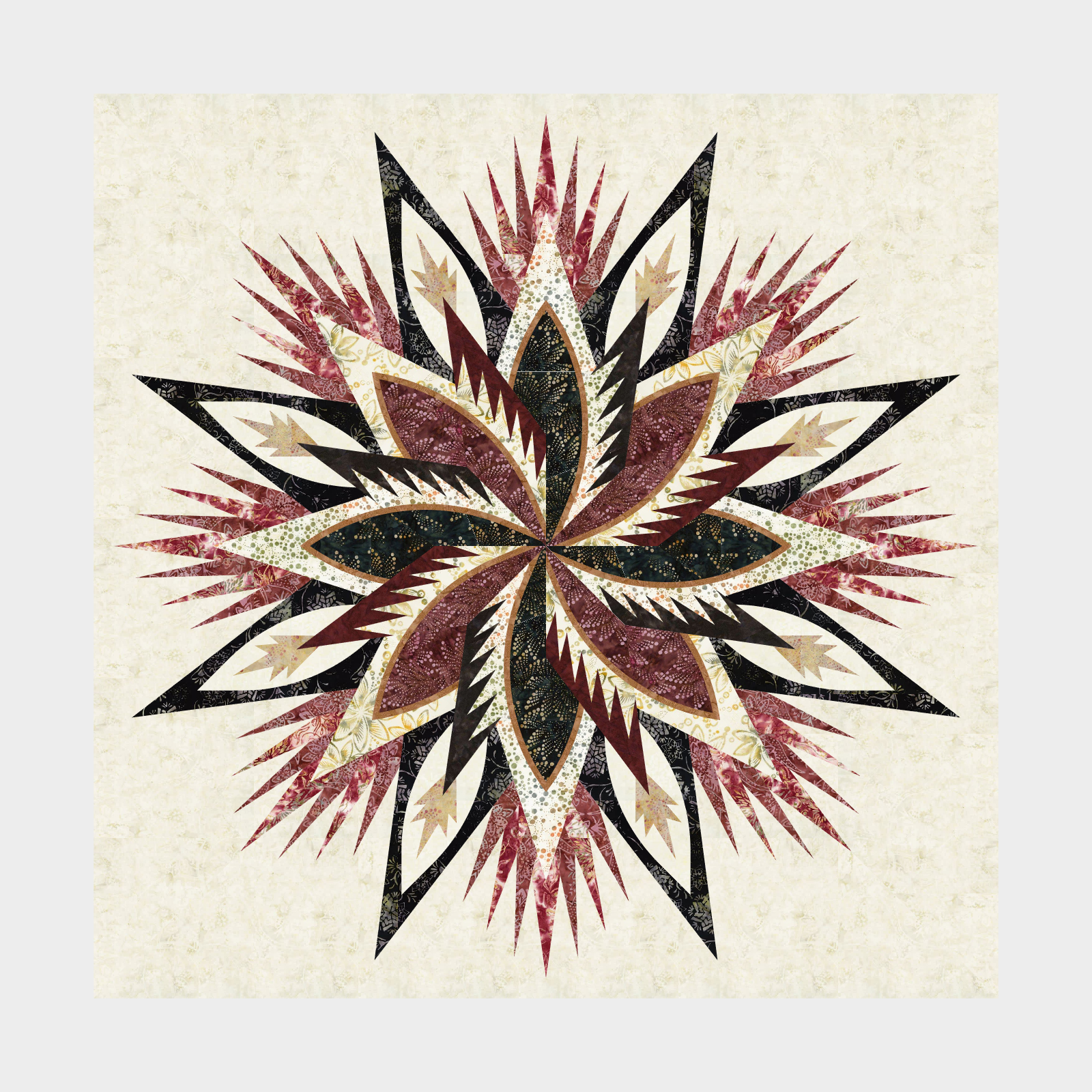 Star of Fire in Original Fabrics 68 in Expansion Border