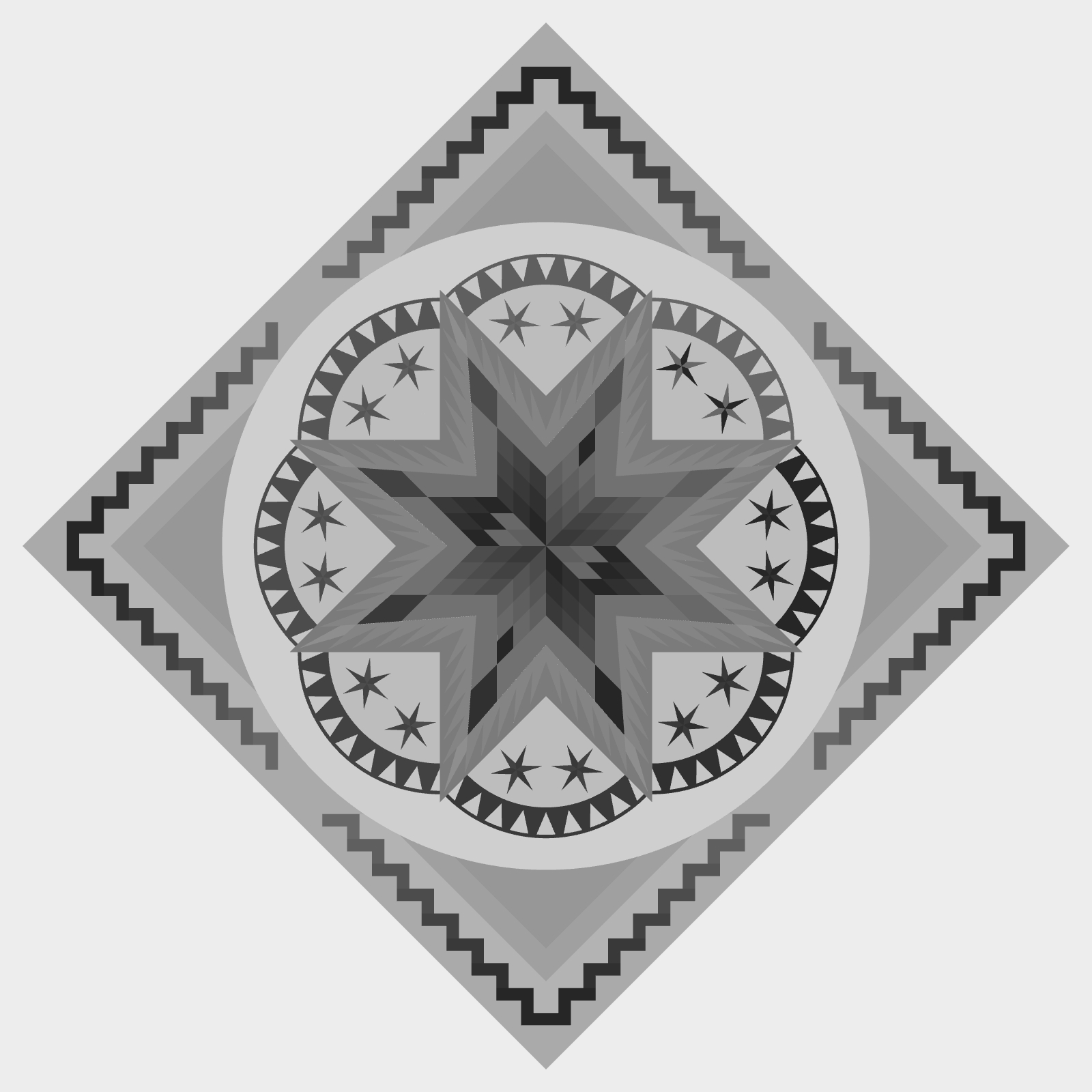 Fortune Teller King Size Blank Template