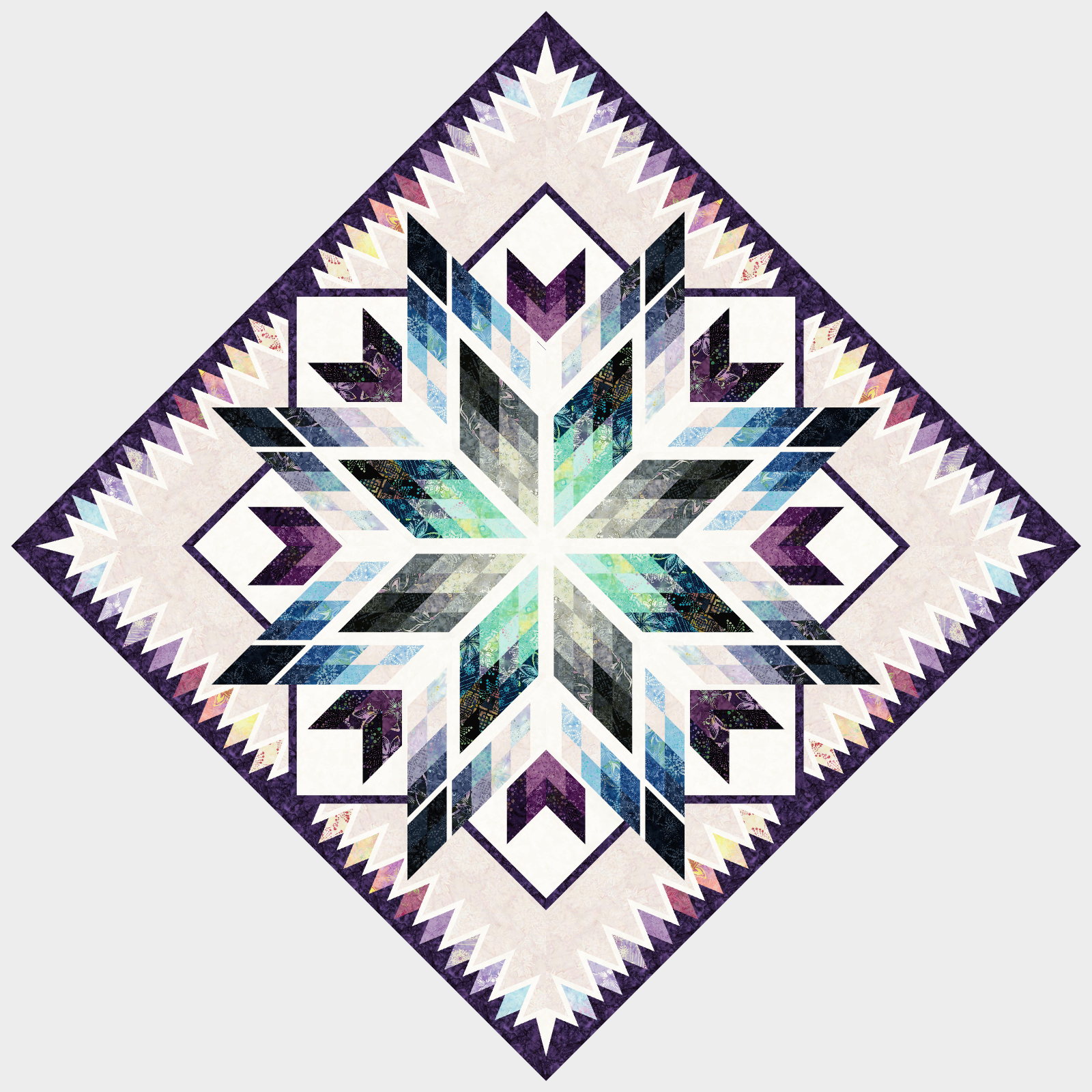 Sparkle Queen Expansion with Huckleberry Quiltworx Strip Set
