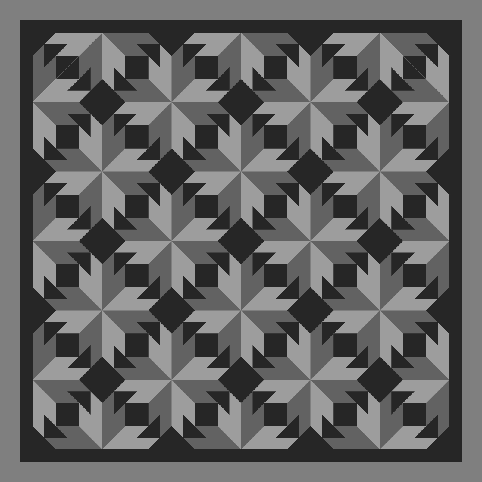 Maple Leaf Flurries 59 in x 59 in Blank Layout