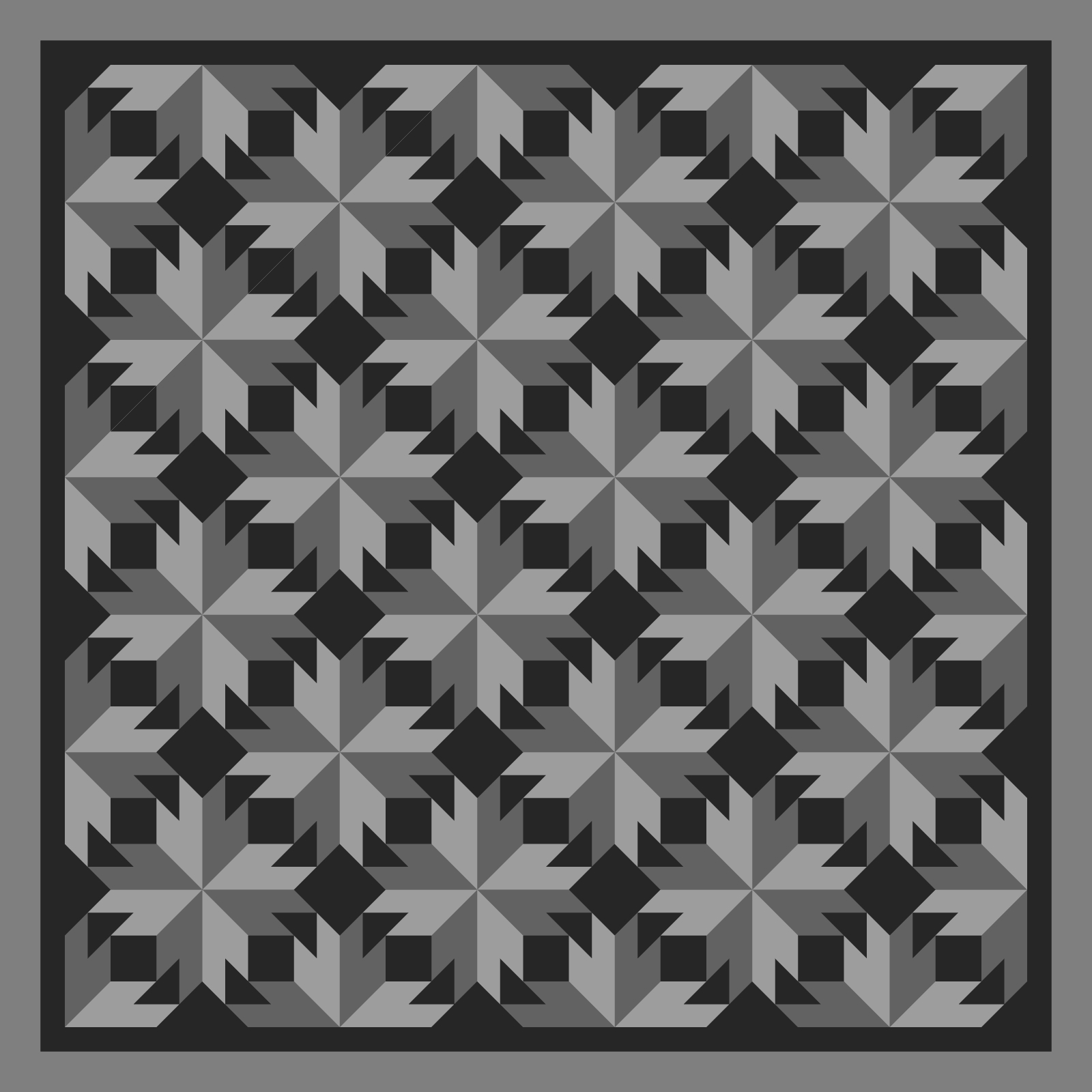 Maple Leaf Flurries 67-1/2 in Square Blank Template