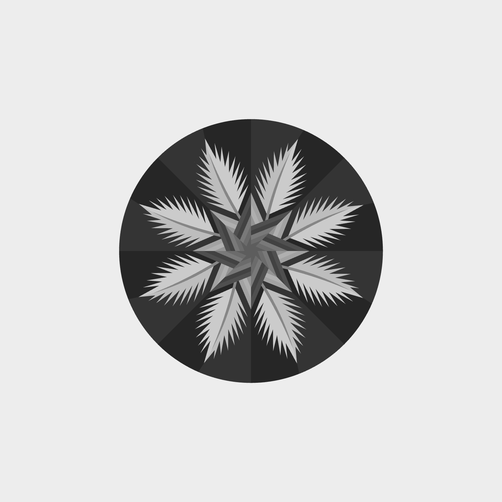 Prickly Pinecone Tree Skirt Expansion to King