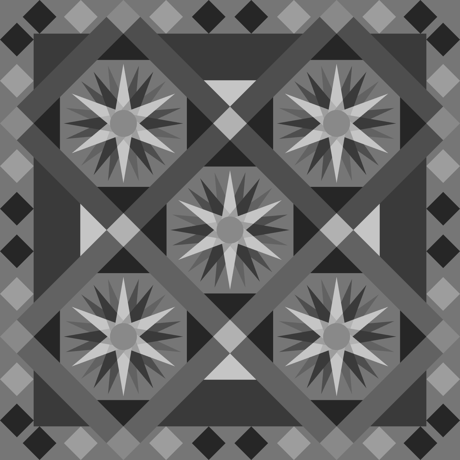 Polar Compass Small Blank Template (Pattern Makes 2) 57