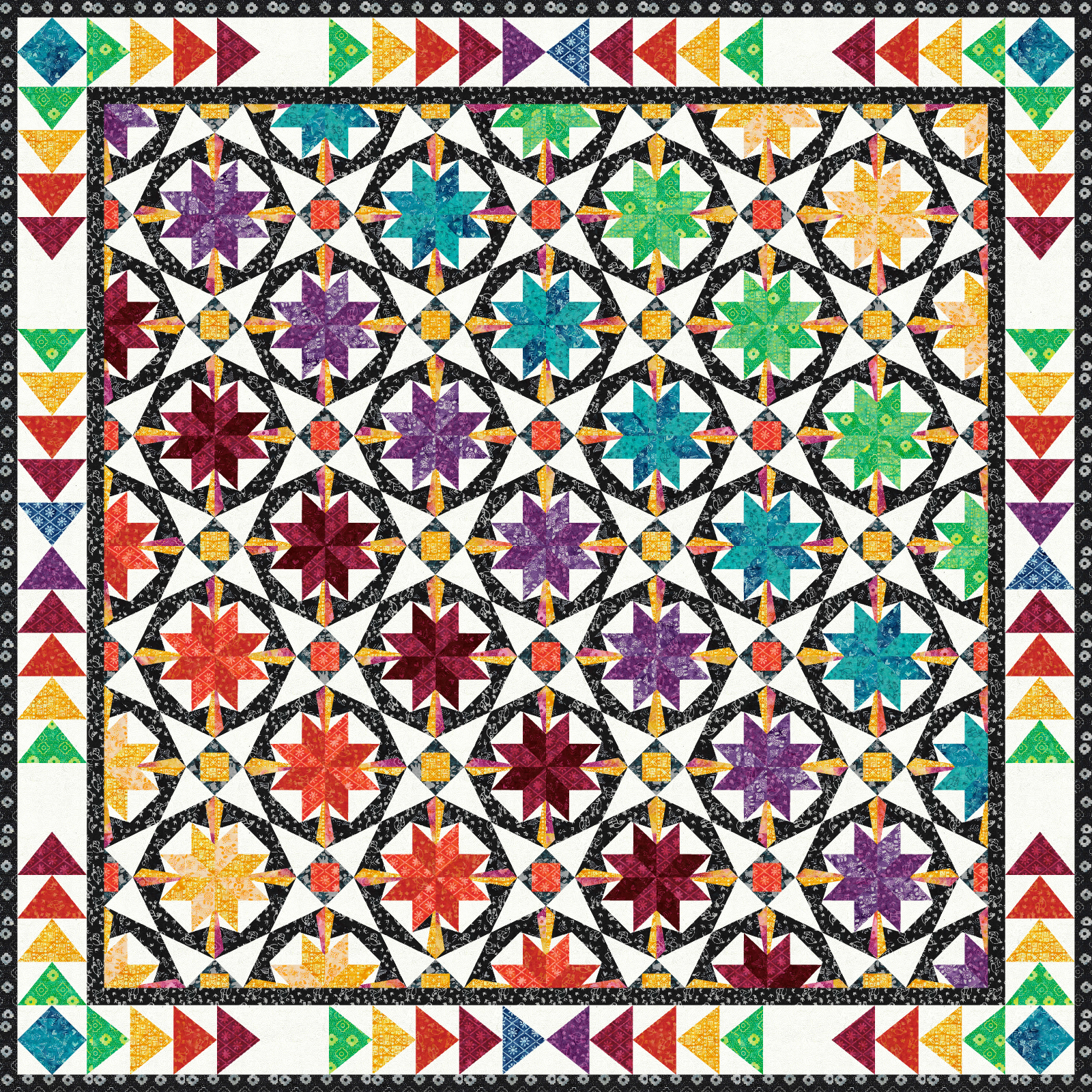 Carnival Nights in Ancient Etchings from Island Batik