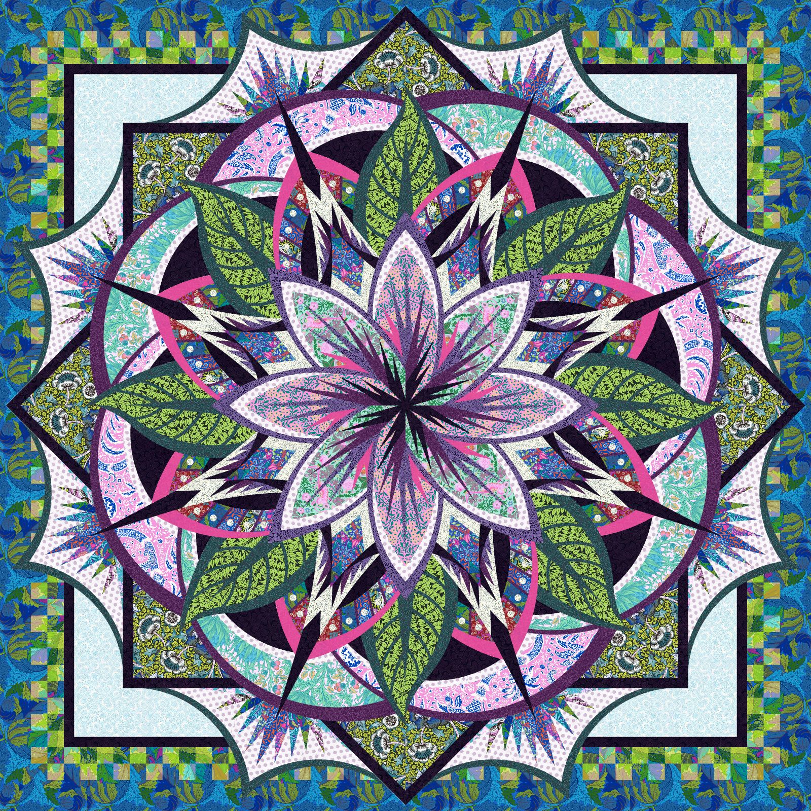 Jungle Magnolia Queen in Kaffe x Morris & Co. 