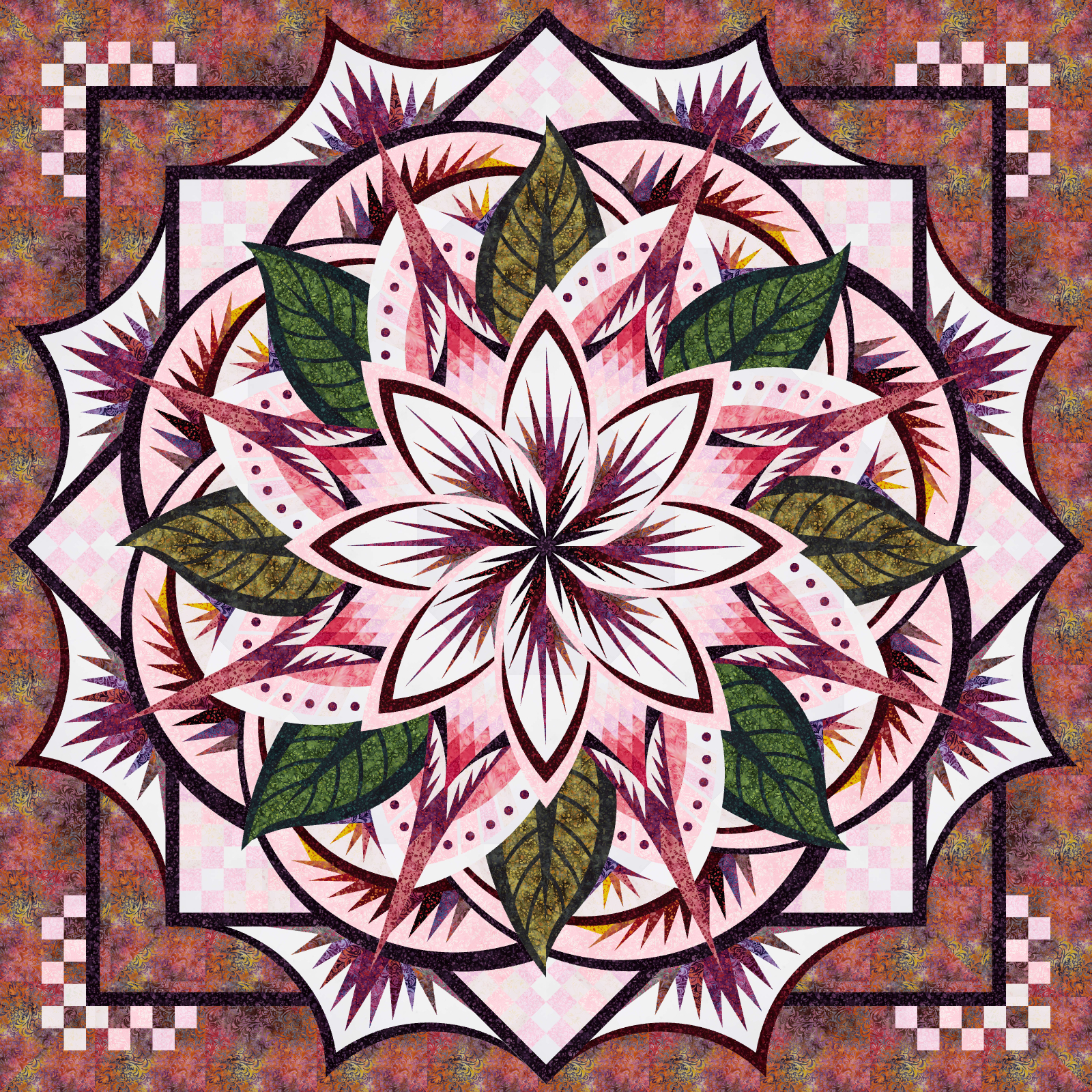 Jungle Magnolia Queen Riley Blake Expressions Batiks Not on Cover