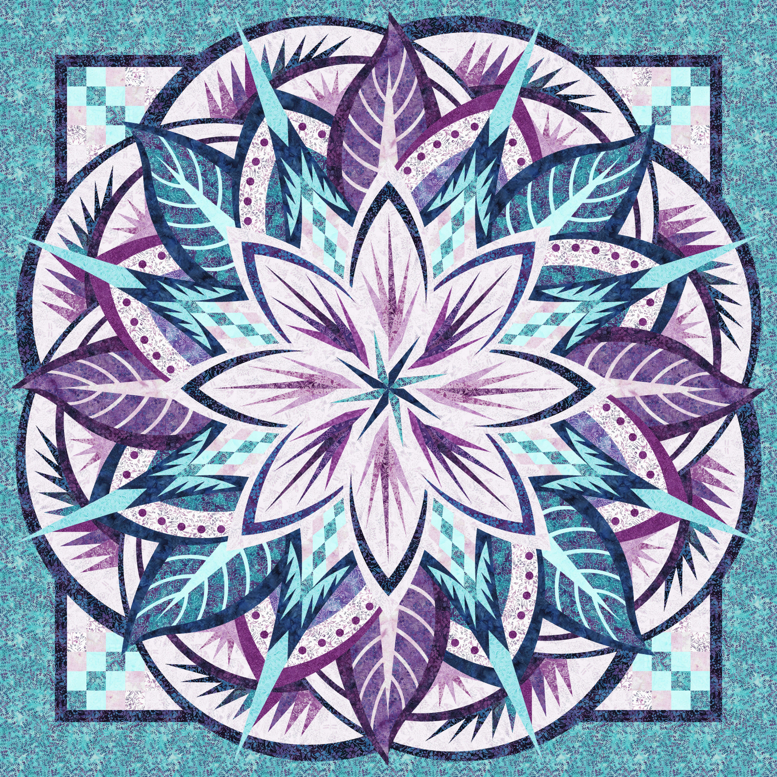 Jungle Magnolia Wall in Poetic Bouquet by Island Batik