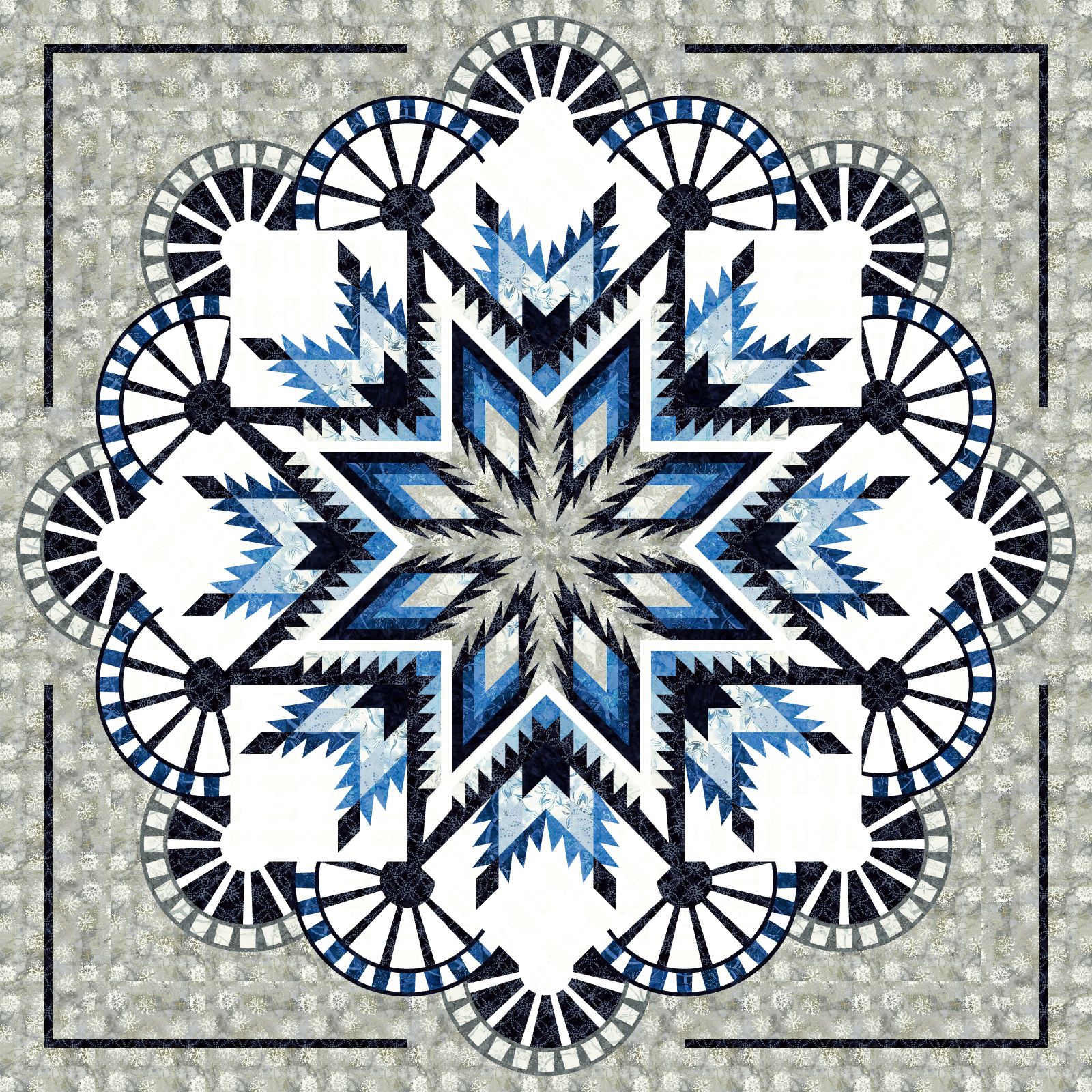 Steampunk Fairytale Misty Shores • 99x99 • 1 Left Fabric Only Kit: $346.00 Sale: $276.80 Kit with Replacement Papers: $425.00 Sale: $340.00 Kit with Pattern: $453.00 Sale: $362.40