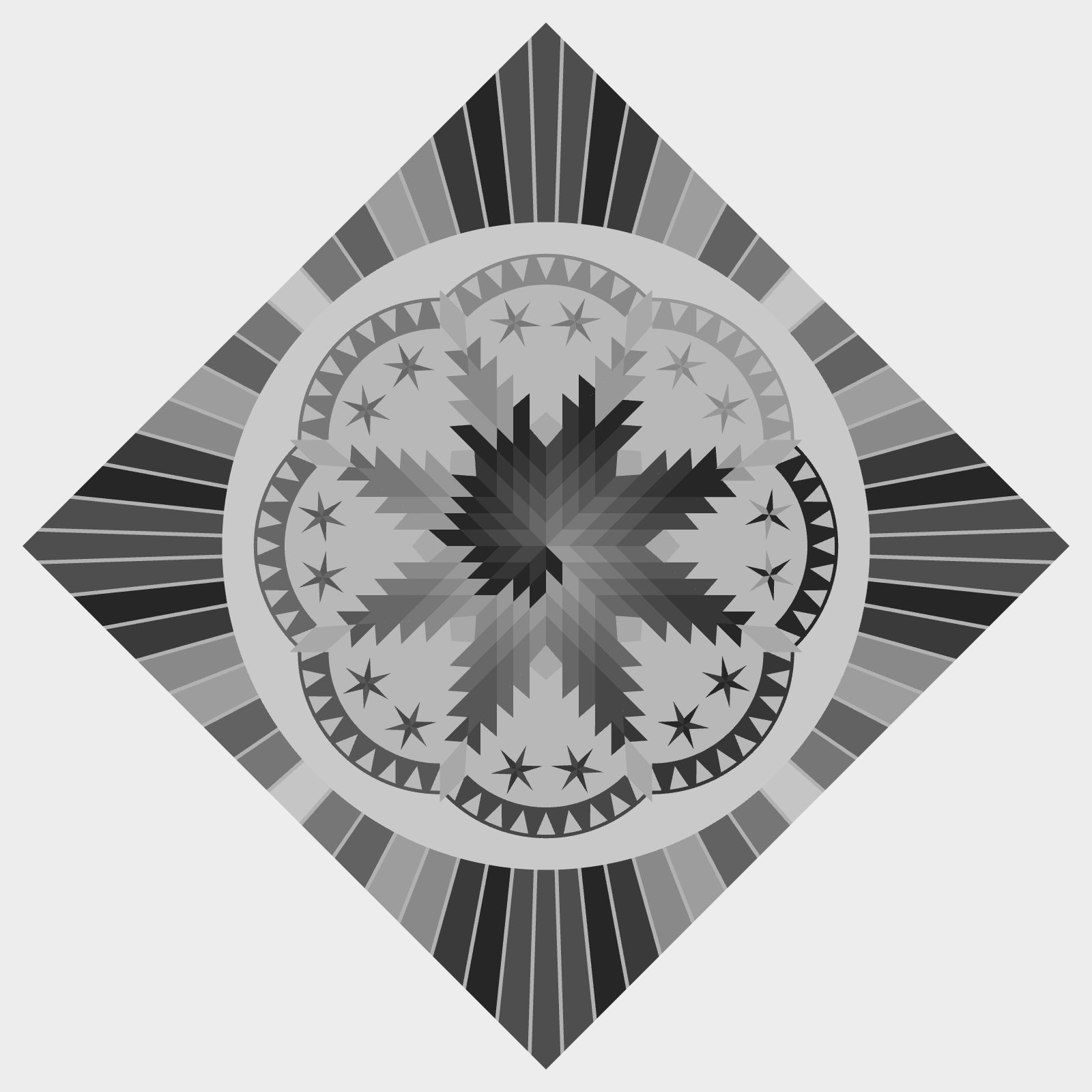 Feeling Groovy King Blank Template Alt 1 Border