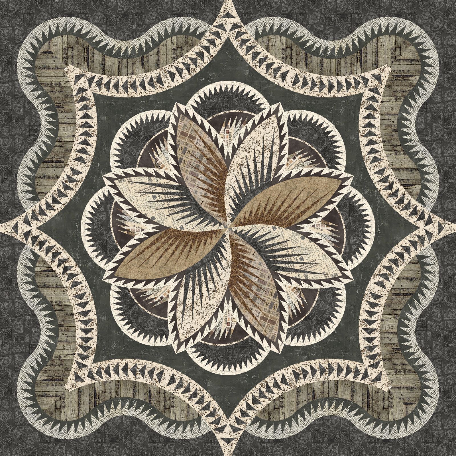 Orange Hosta Hues Kit • 100x100 • Kit with Pattern Sale: $453.25 ($495.50)