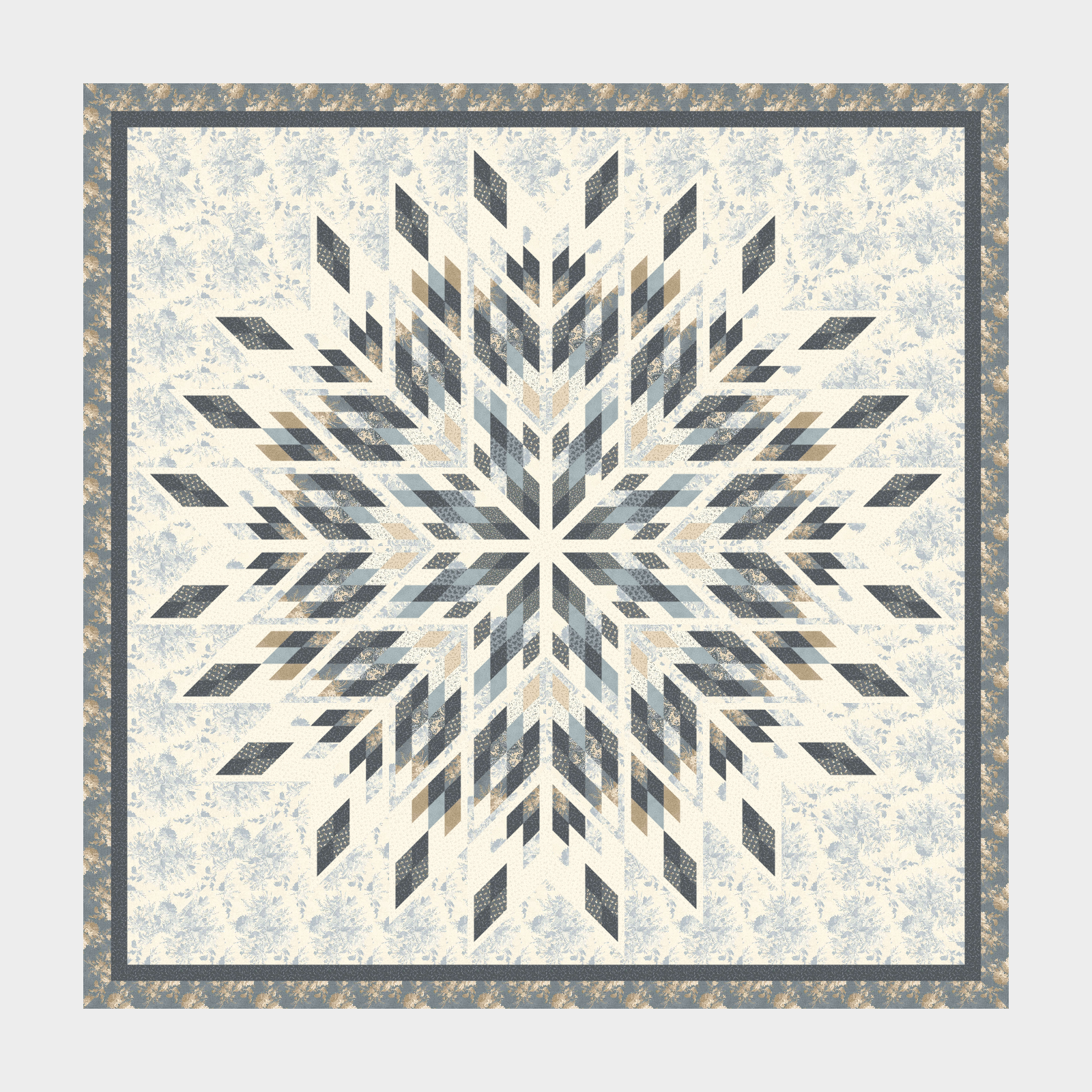 Chantilly Star Marcus Fabrics Franklin House Collection Light King Expansion