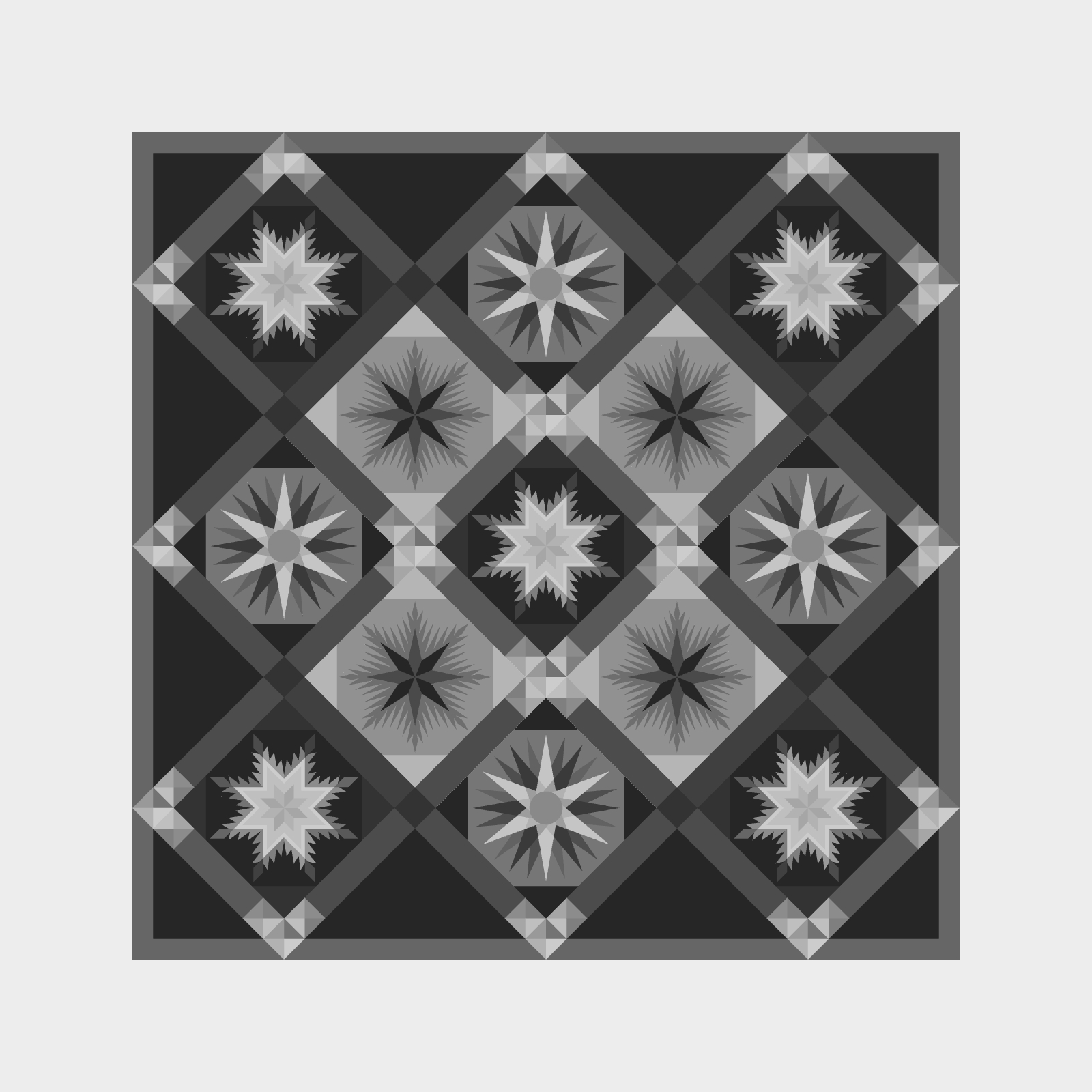 Winter Traditions with QST Star Embellishment Blank Template