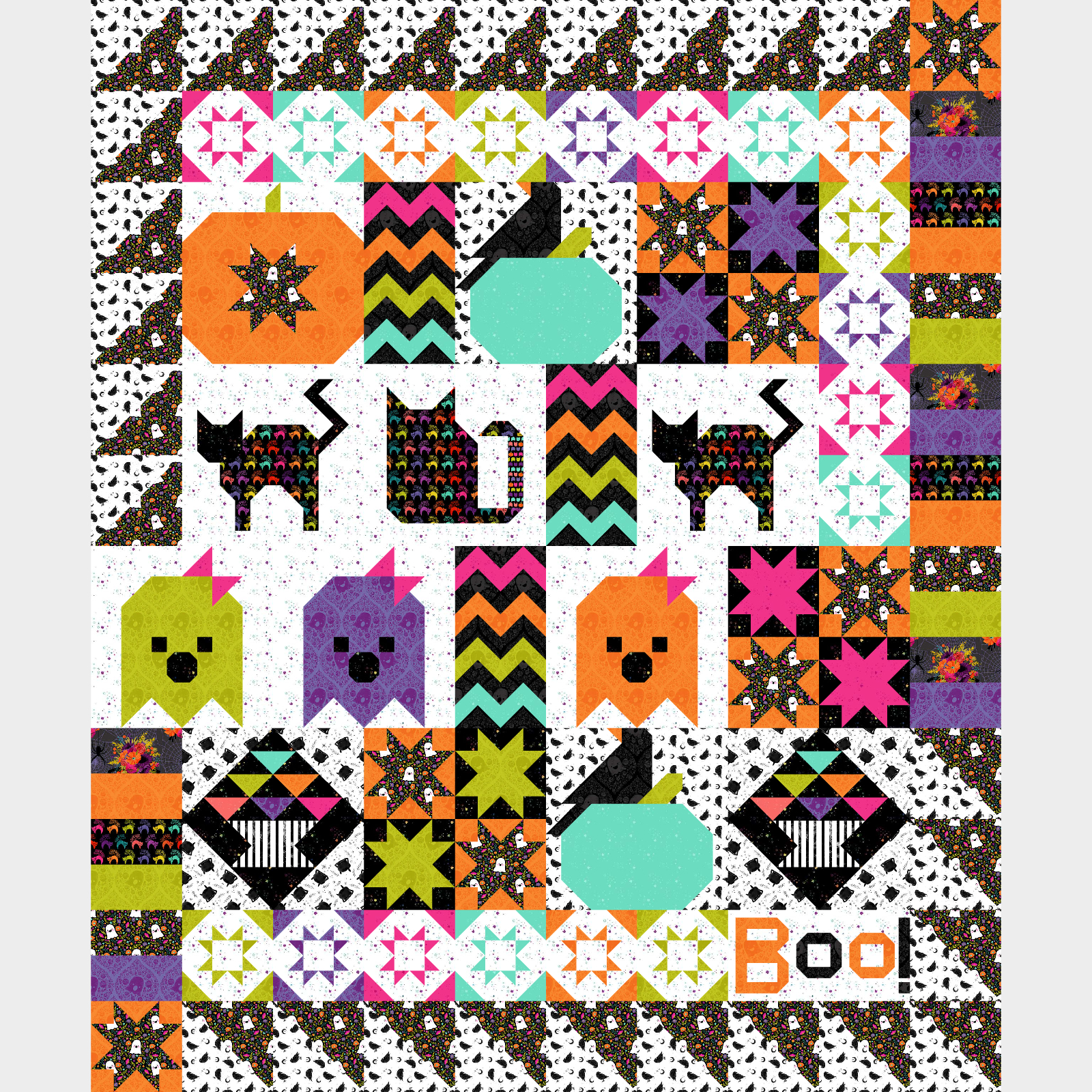Spooky Sampler in Dear Stella Bootiful and Kitty Litter by Pammie Jane