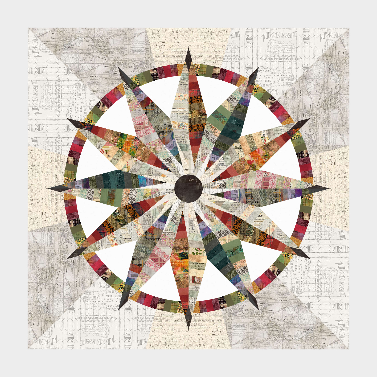 Sundial Tim Holtz Fabrics Choose your own Border