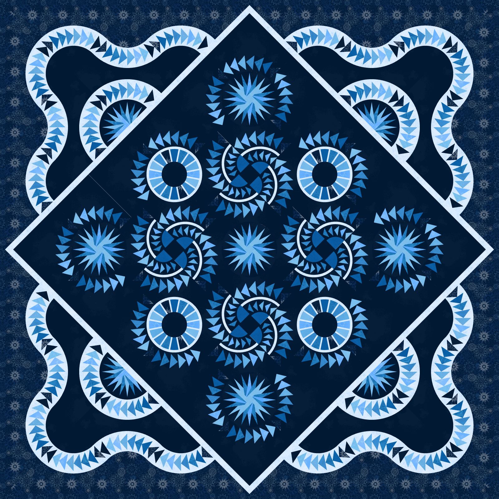 Riptides Queen Onpoint Expansion in ColorStock in ColorStock