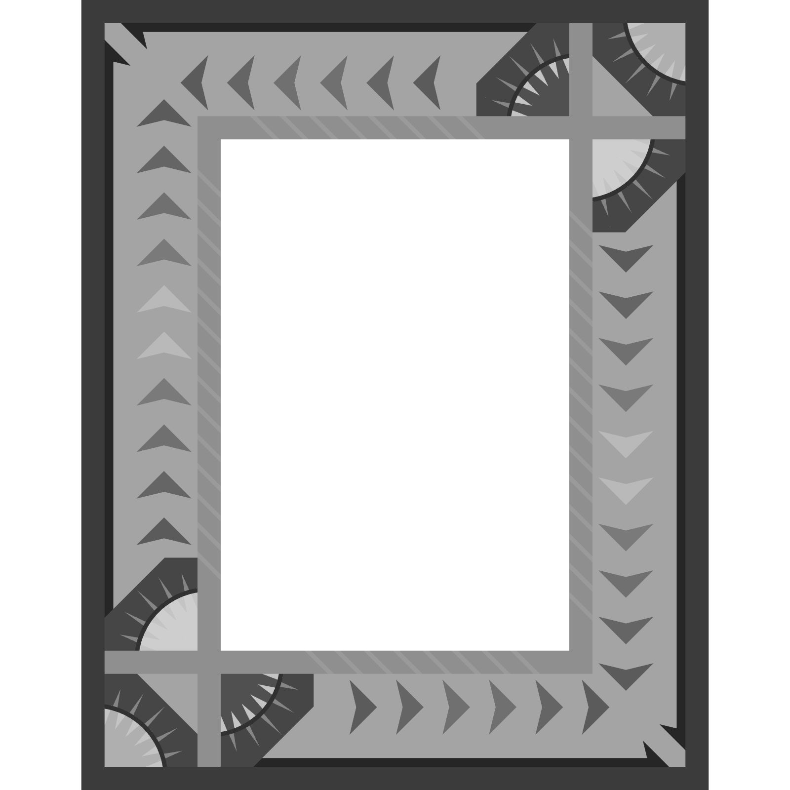 Alpine Tracks 54 x 68 Portrait Blank Template