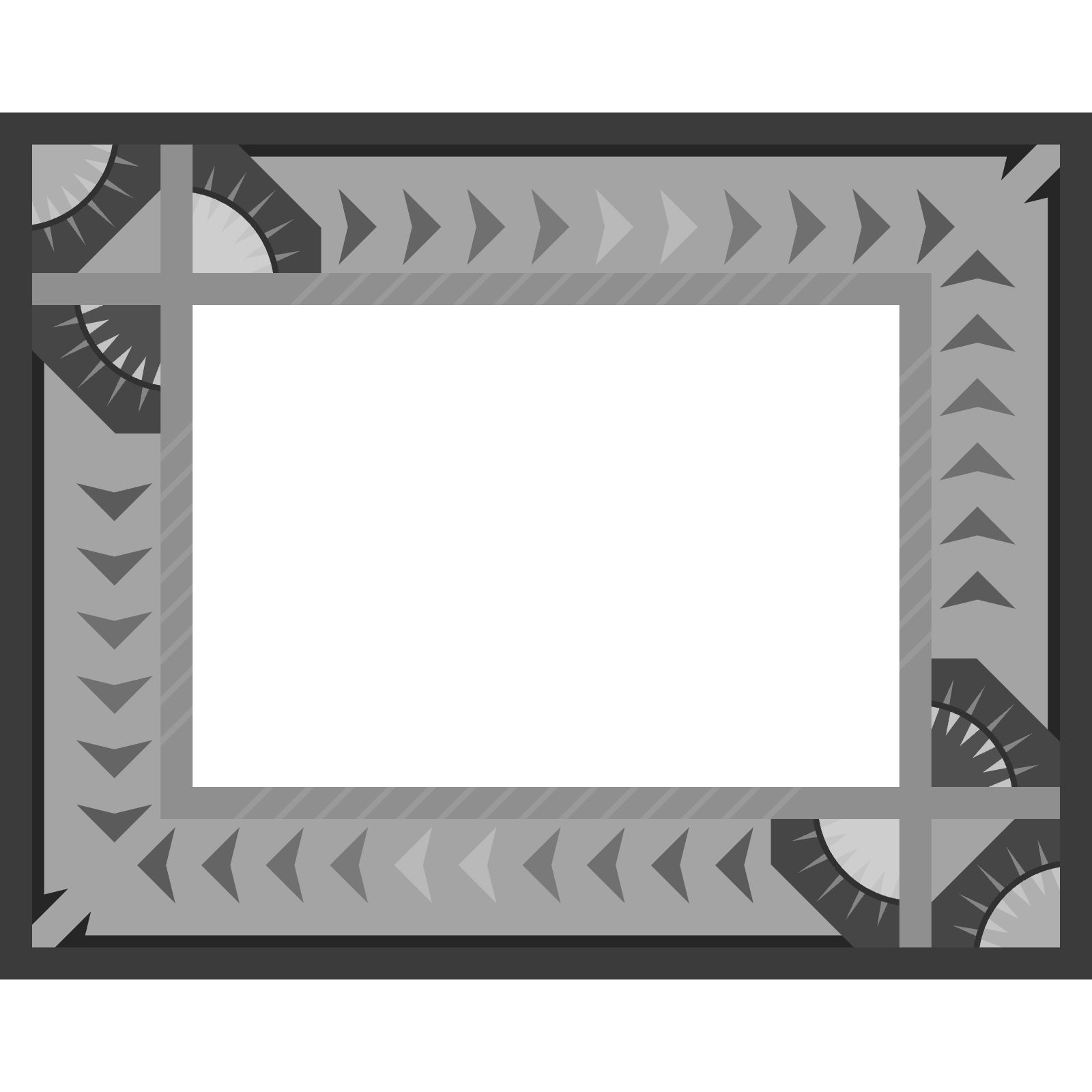 Alpine Tracks 68 x 54 Landscape Blank Template