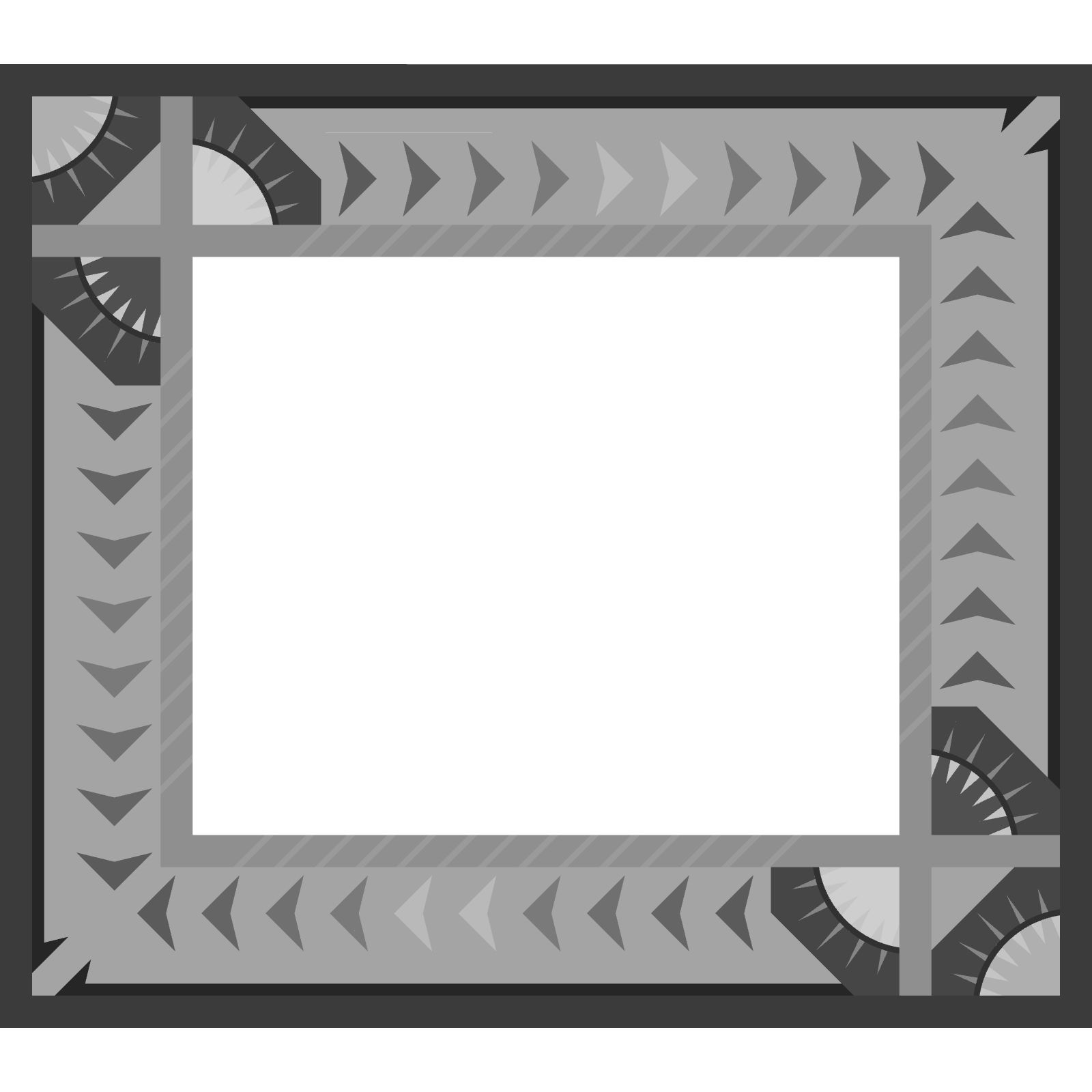 Alpine Tracks 68 x 60 Landscape Blank Template