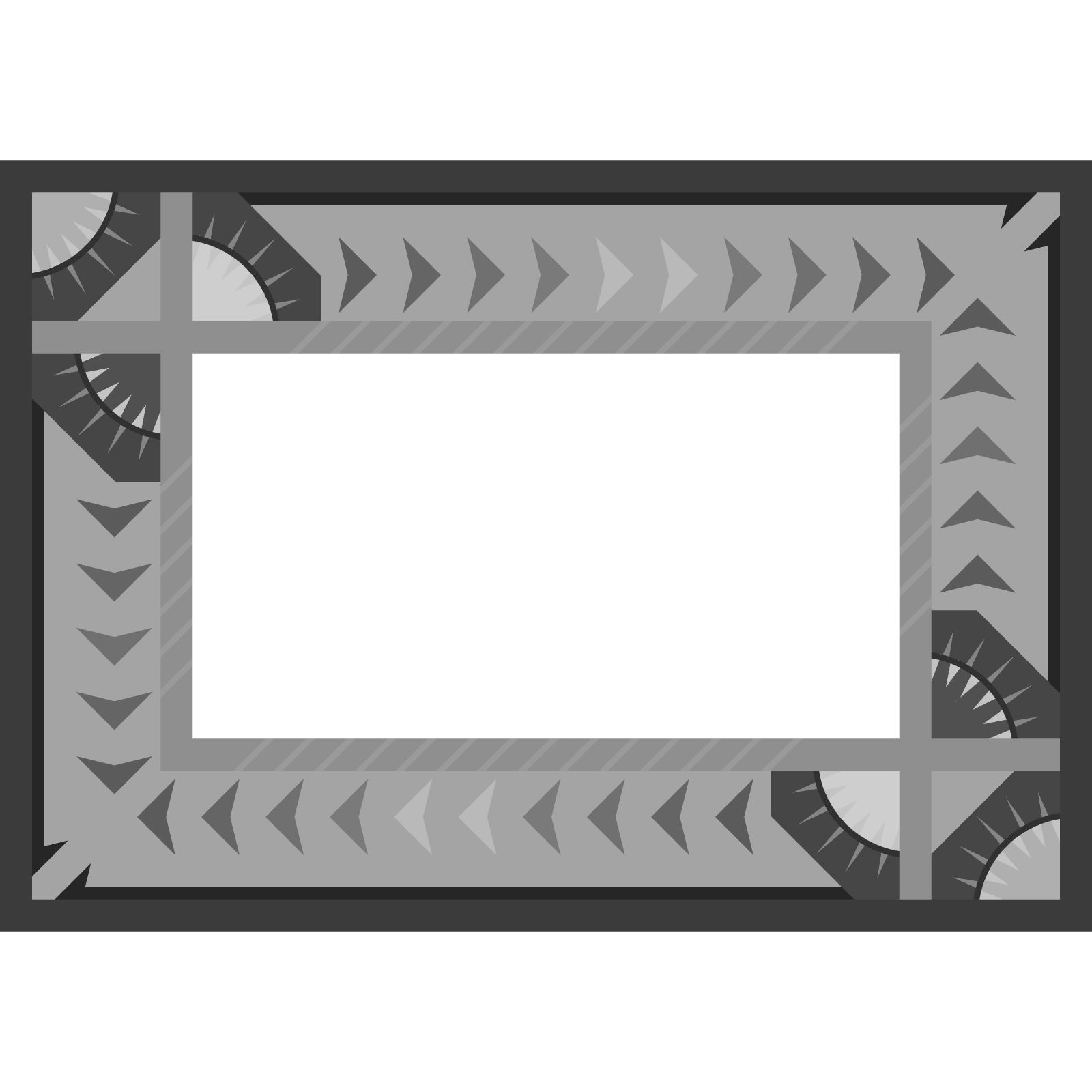 Alpine Tracks 68 x 48 Landscape Blank Template