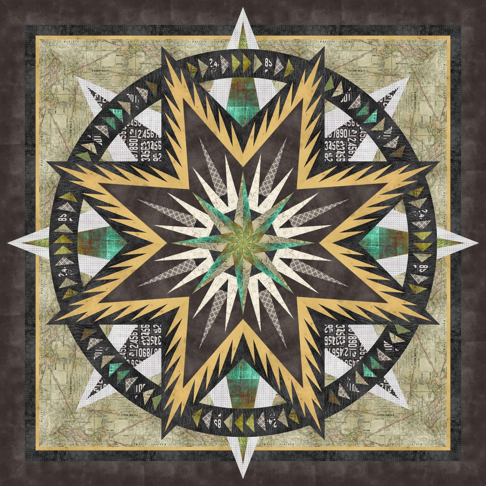 Uncharted Waters in Tim Holtz designs Quilt Kits Marketplace