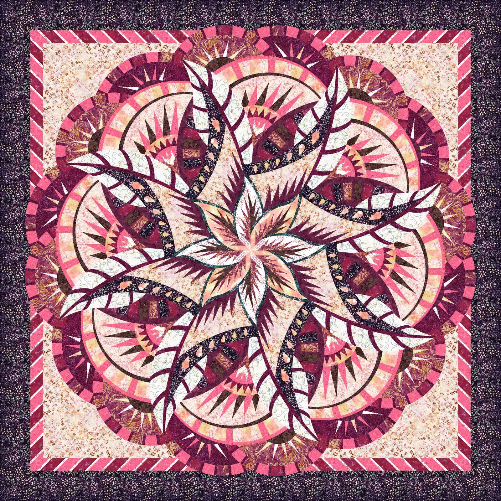 Coral Reef Pink Quilt Kits Marketplace Quiltster