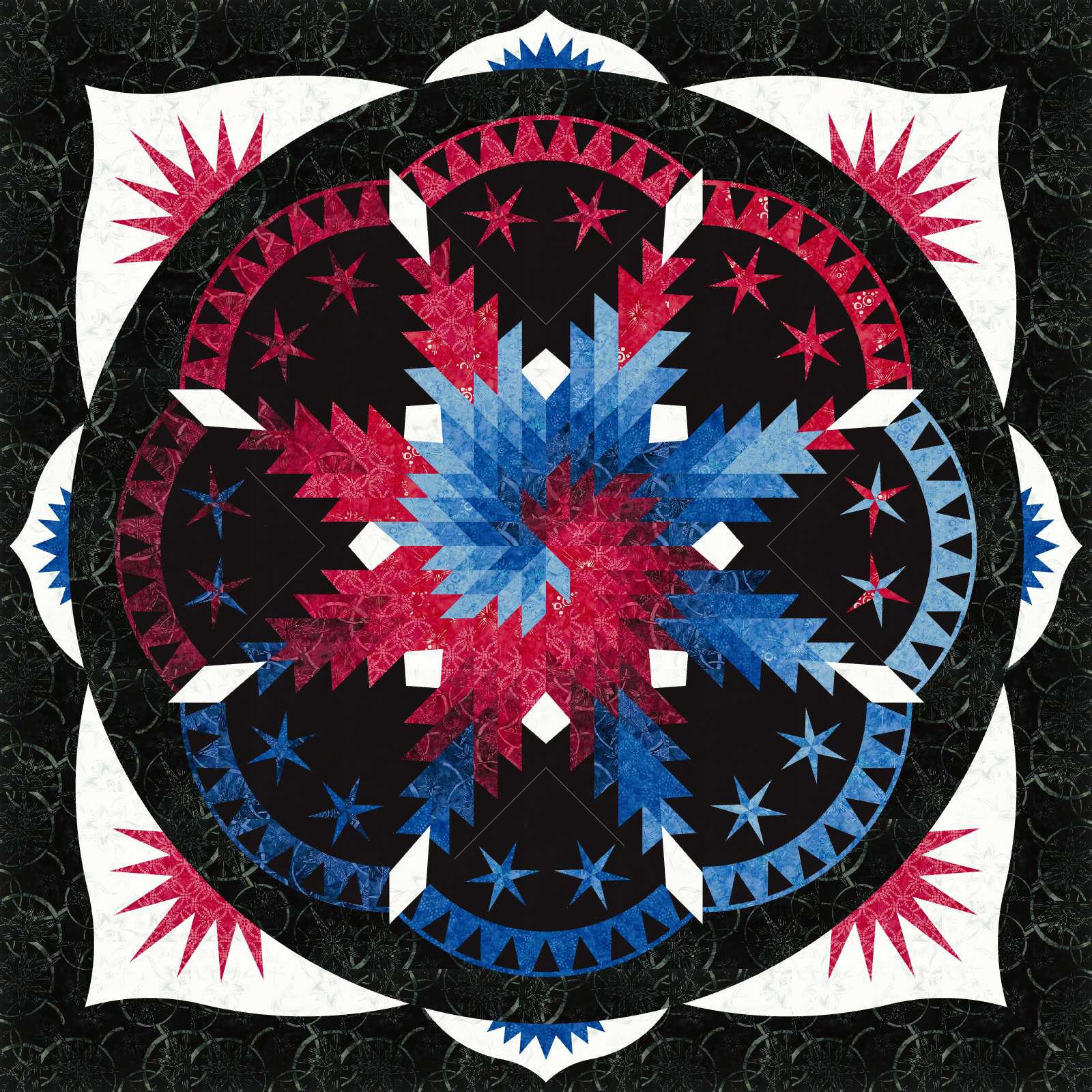 Pinecone Wreath Collectors Club • 80x80 Sale: $178.50 ($255.00) Fabric Only Sale: $231.00 ($330.00) Kit with Pattern 