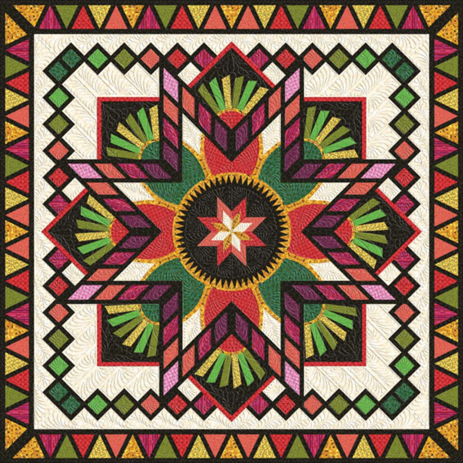 Jitterbug (Benartex) • 80x80 • 3 Left Sale: $187.25 ($267.50) Fabric Only Sale: $244.30 ($349.00) Kit with Pattern 