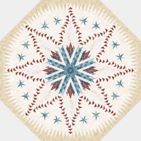 Celestial Snowfall in Seasonal Portraits by Timeless Treasures