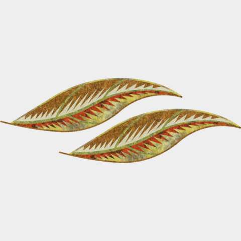 Tea Leaf Table Runner in RJR Malam Batiks