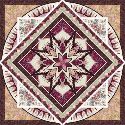 Swordfish • 99x99 • 3 Left $308.00 Fabric Only $410.50 Kit with Pattern