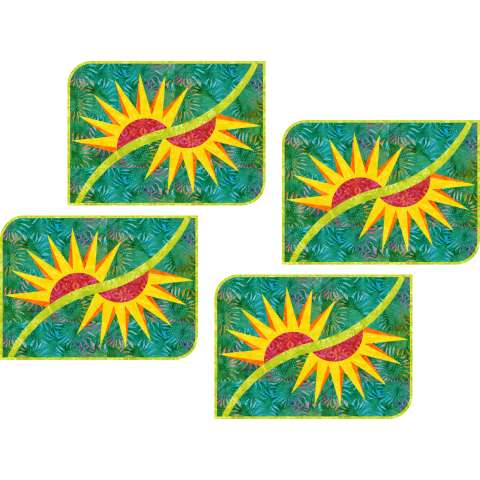 Broken Daisy Placemats • 14x17 • 3 Left $57.00 Fabric Only Sale: $70.88 ($75.00) Kit with Pattern