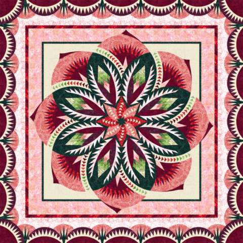 Vintage Rose Queen ~ Hoffman Batiks Spring 2016