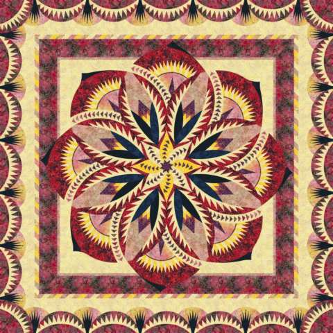 Vintage Rose Queen Passion Fruit Collection by Judy and Judel Niemeyer and Timeless Treasures