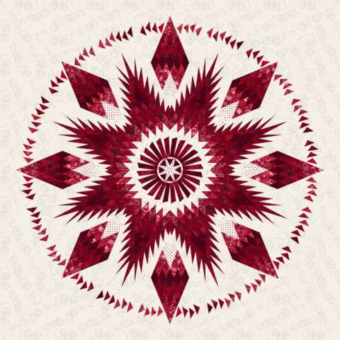 Congo Star Forever Collection by Judy and Judel Niemeyer and Timeless Treasures with a White Background