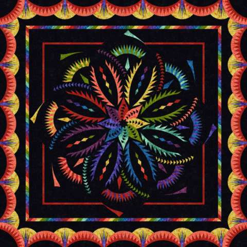 Vintage Rose Queen in Rainbow