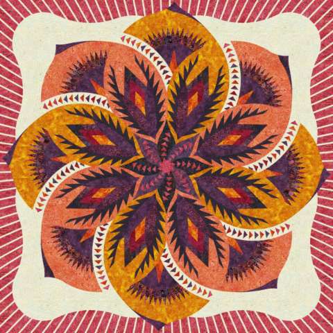 Vintage Rose Wall Island Batik