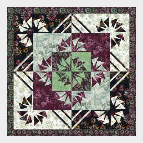 Waterwheel in Cactus Mini Collection by Timeless Treasures