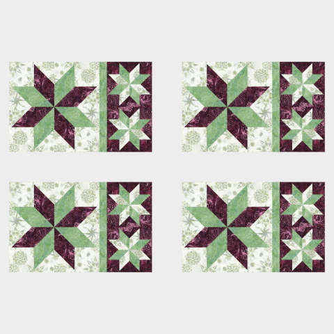 My Two Baby Sisters Placemats in Cactus Mini Collection Timeless Treasures