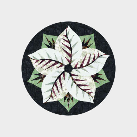 Poinsettia in Cactus Mini Collection by Timeless Treasures