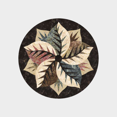 Poinsettia Colorway 2 in Antique Garage by Timeless Treasures