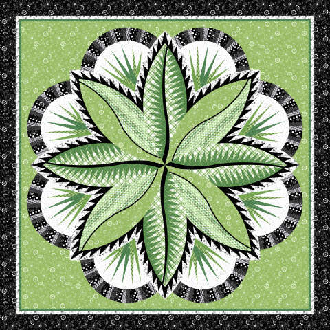 Fire Island Hosta Wall Quilt KimberBell Basics by Maywood Studio