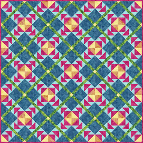 Island Breeze in Island Batik 83 x 83