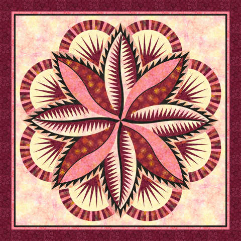 Fire Island Hosta in Garnet