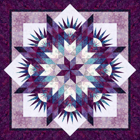 Summer Solstice in Tonga Amethyst Batiks by Timeless Treasures