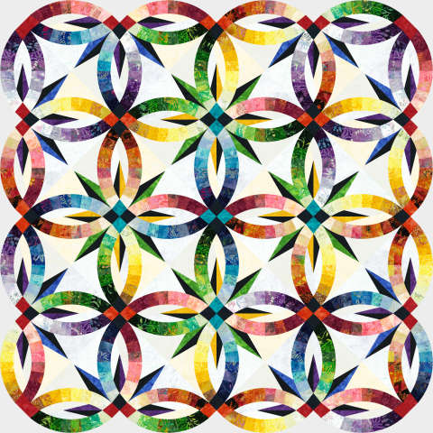 Gemstone Wedding Star Prismatic Strip Set Timeless Treasures